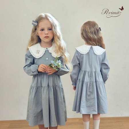 여아 프릴 카라 캉캉 원피스