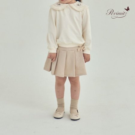 키즈 여아 리본 플리츠 스커트