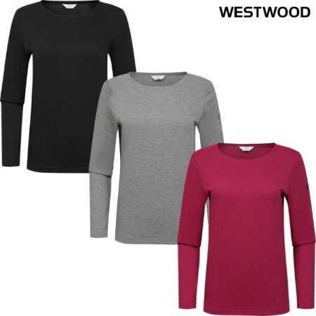 우먼 에센셜 라운드 티셔츠