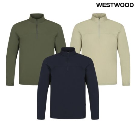 우븐 베이직 남성 집업티