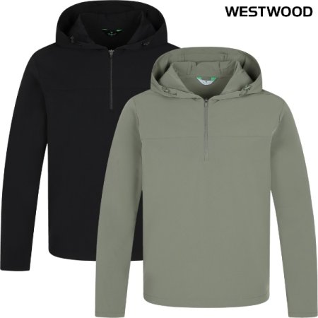 우먼 후드 우븐 집티