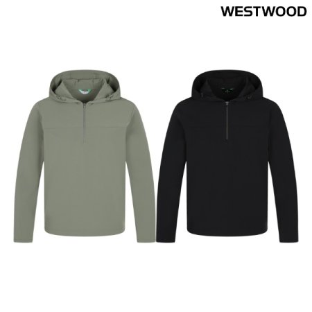 후드 우븐 여성 집업티