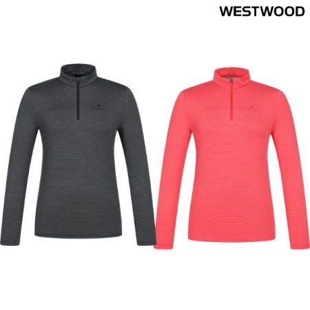 스트라이프 여성 집업티