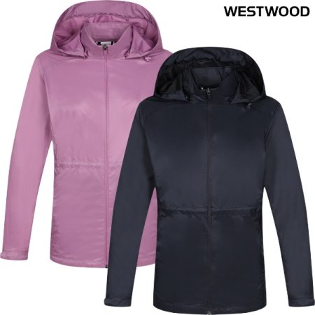 우먼 솔리드 중힙 방풍 자켓