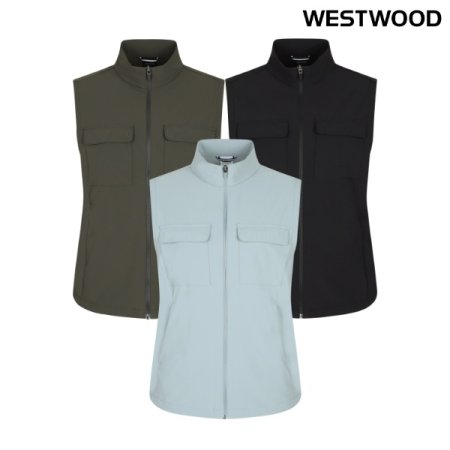 간절기 포켓 여성 방풍 베스트