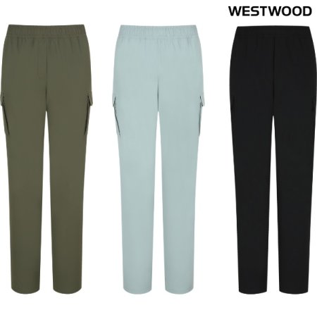 우븐 스트레치 여성 셋업 팬츠