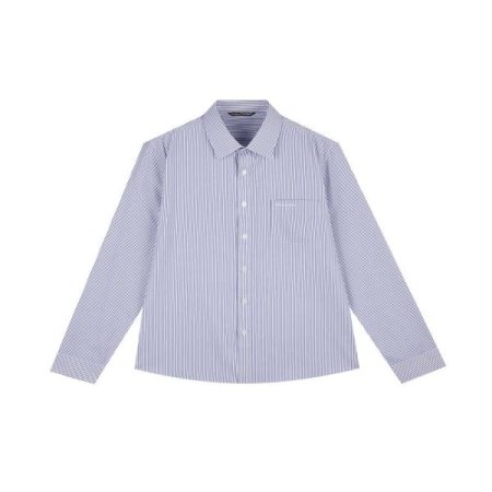 자카드 세로 스트라이프 와이셔츠