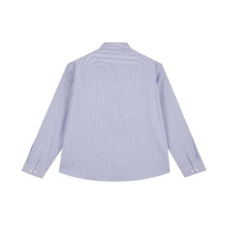 자카드 세로 스트라이프 와이셔츠