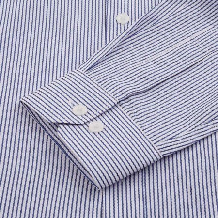 자카드 세로 스트라이프 와이셔츠