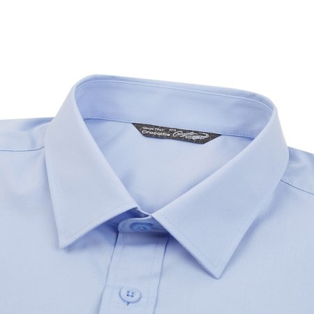 트윌 스판 솔리드 긴팔 셔츠