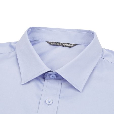 반소매 솔리드 트윌 반팔 셔츠