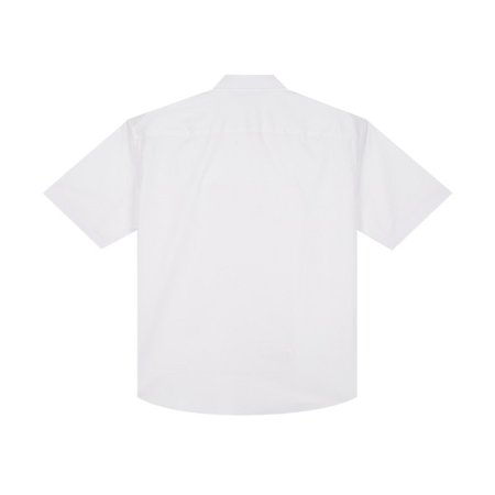 반소매 솔리드 트윌 반팔 셔츠