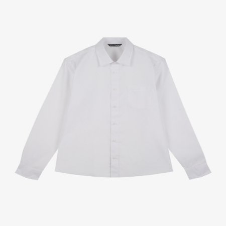 솔리드 잔조직 드레스 셔츠