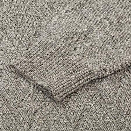 앞판 조직 모크넥 니트