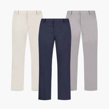 피치가공 슬림 면터치 팬츠