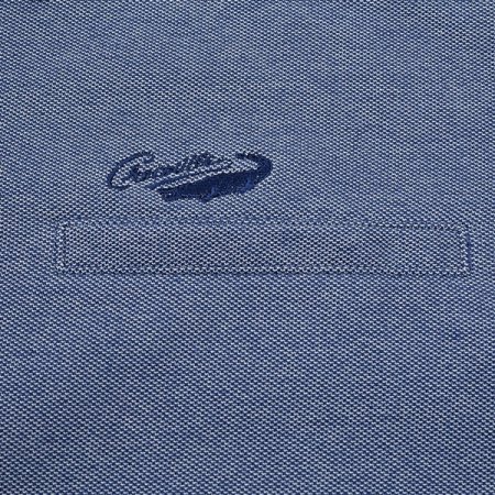 투톤 피케조직 자카드 카라티셔츠