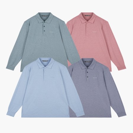 잔스트라이프 카라 티셔츠