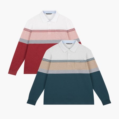 리플조직 한기장 카라 티셔츠