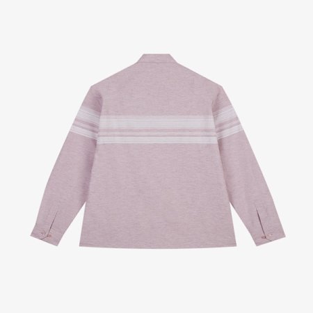 캐주얼 블록 핑크 남방