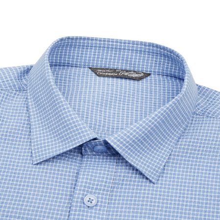 캐주얼 써커 솔리드 셔츠