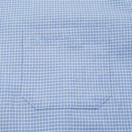 캐주얼 써커 솔리드 셔츠