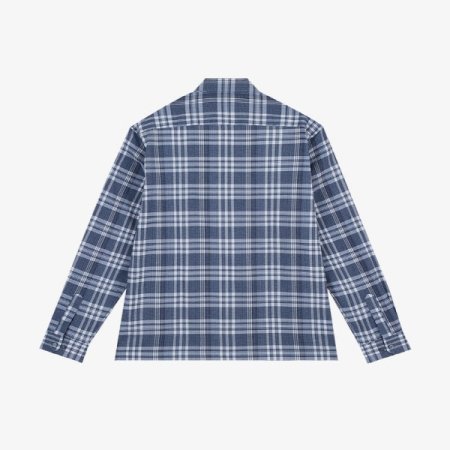 변형 깅엄 체크 패턴 셔츠