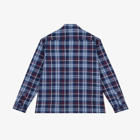 변형 깅엄 체크 패턴 셔츠