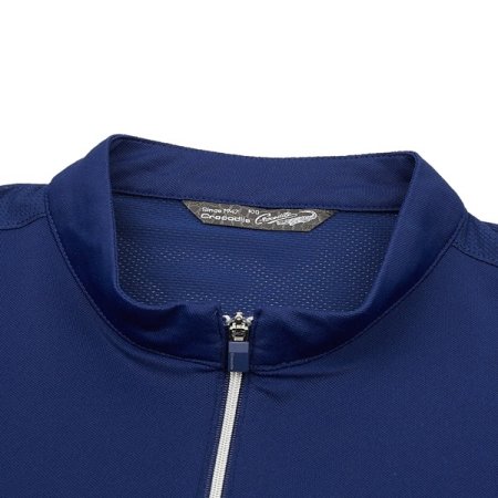 원포인트 프린트 하프집업 티셔츠