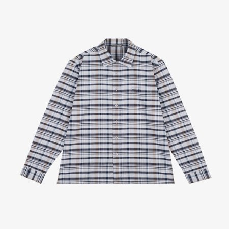 변형체크 패턴 캐주얼 셔츠