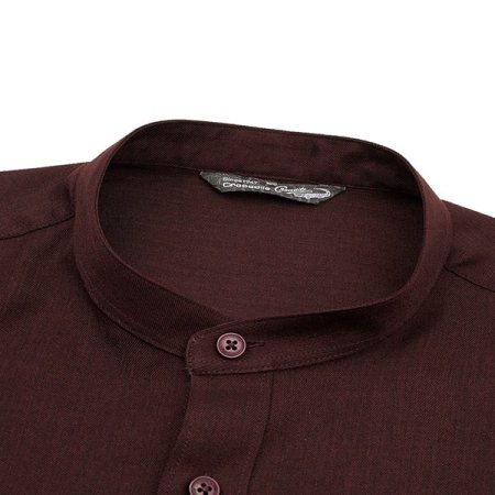 차이나 카라 면터치 폴리 셔츠