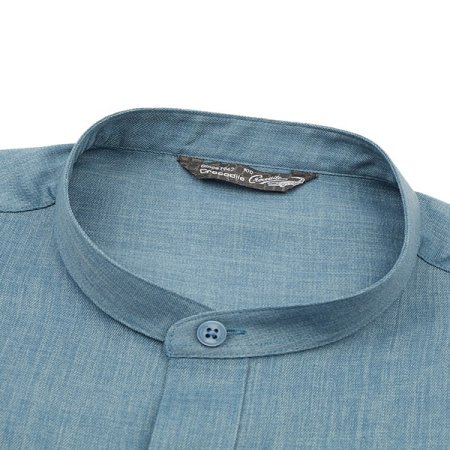 차이나 카라 면터치 폴리 셔츠