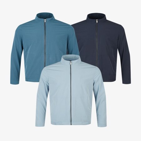 폴리 스트라이프 점퍼