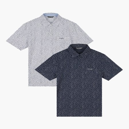 슬럽 올오버 프린트 카라티셔츠