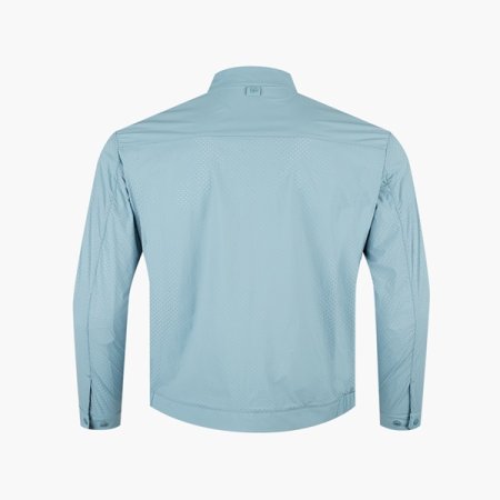 나일론 스판 솔리드 펀칭 점퍼