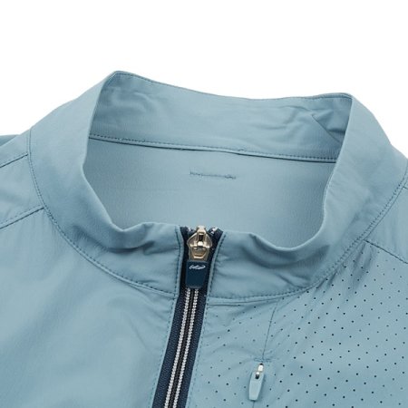 나일론 스판 솔리드 펀칭 점퍼