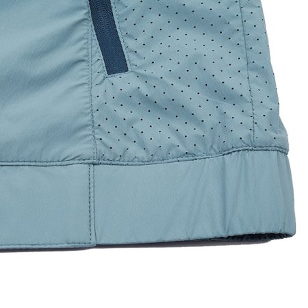 나일론 스판 솔리드 펀칭 점퍼