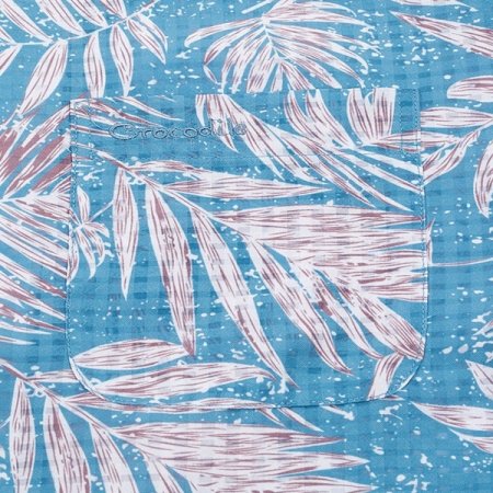 하와이안 오픈 카라 메쉬 반팔 남방