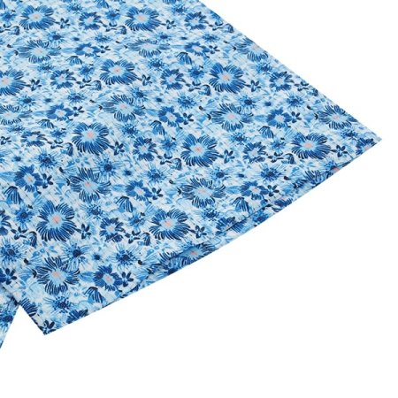 스몰 플라워 패턴 캐주얼 반팔 남방