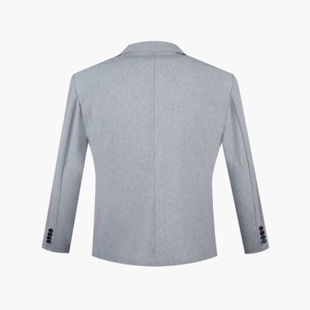 써커 린넨 라이크 콤비 자켓