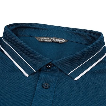 피케조직 솔리드 카라 티셔츠