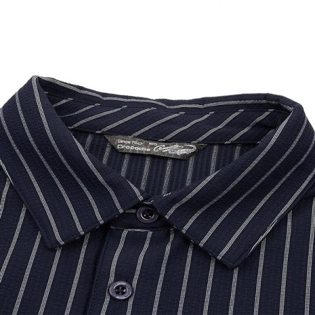 나일론 버티컬 스트라이프 카라티