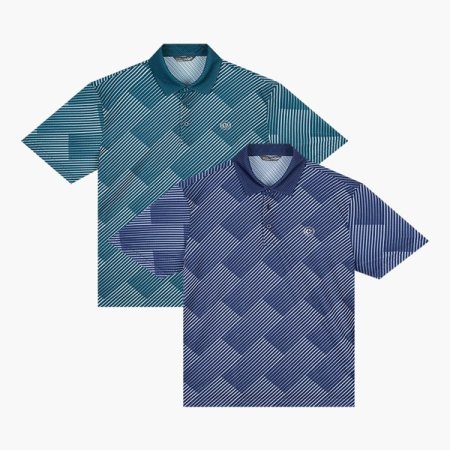 기하학 프린트 카라티