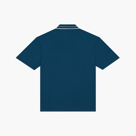 피케조직 솔리드 카라 티셔츠