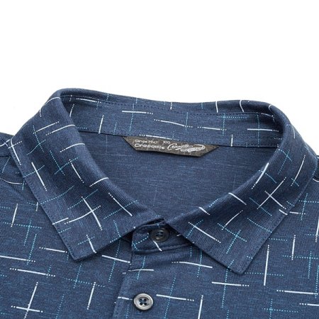 올오버 프린트 카라 티셔츠