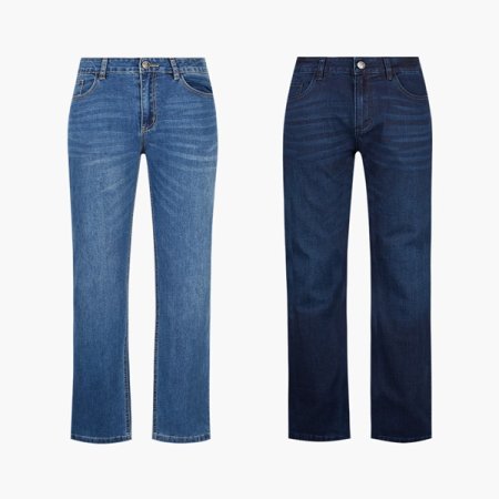 봄 인디고 블루 데님 팬츠