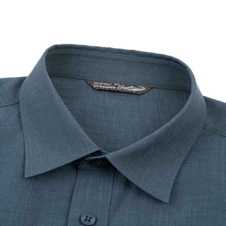 린넨 터치 강연 솔리드 반팔 남방