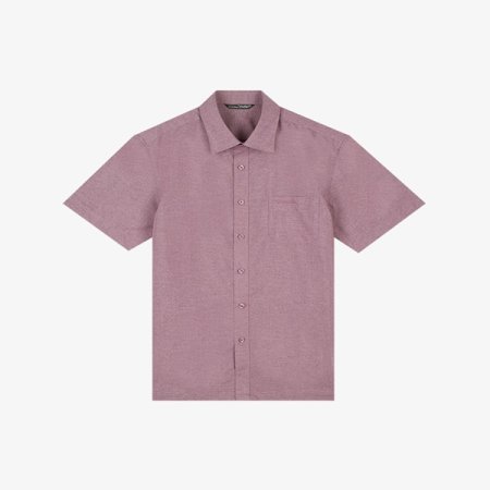 솔리드 카치온 올오버 반팔 남방