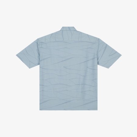 자카드 물결 패턴 반팔 남방