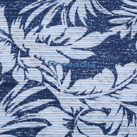 트로피컬 우븐 패치 집업 니트