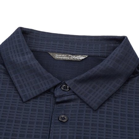 사각 메쉬 솔리드 제천 카라 티셔츠